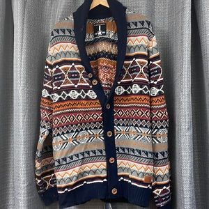 Mens XXL Buffalo cardigan sweater